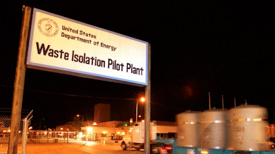 The first load of nuclear waste arrives in Carlsbad, N.M., on March 26, 1999.