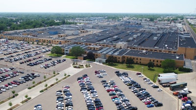An aerial view of the Detroit Diesel facility in Redford Township, Michigan.