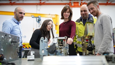 Giada Volpin (second from left) works with a new generation of technical leaders.