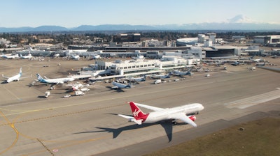 Seattle-Tacoma International Airport, Feb. 2020.