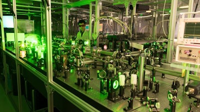 Shoujun Wang does research on high energy density laser-created plasma physics at Colorado State University’s Laboratory for Advanced Lasers and Extreme Photonics.