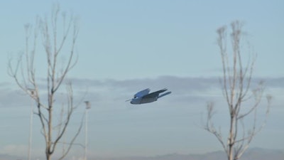 PigeonBot II flying in the open air.