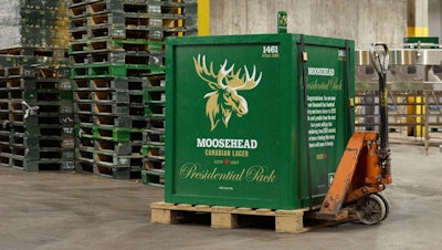 The 'Presidential Pack' is a crate of 1,461 beers from Moosehead Breweries.