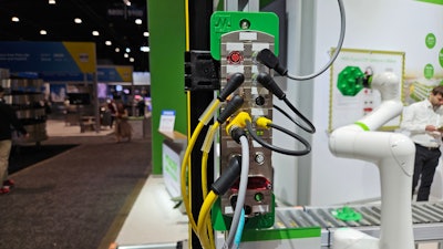 Murrelektronik shows its MVK Fusion CIP Safety fieldbus module at PACK EXPO 2024 in Chicago.